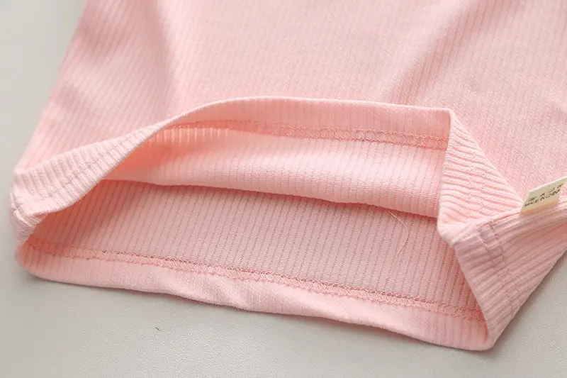 Girls' Pink & Cream Two-Piece Summer Suit — feature 32
