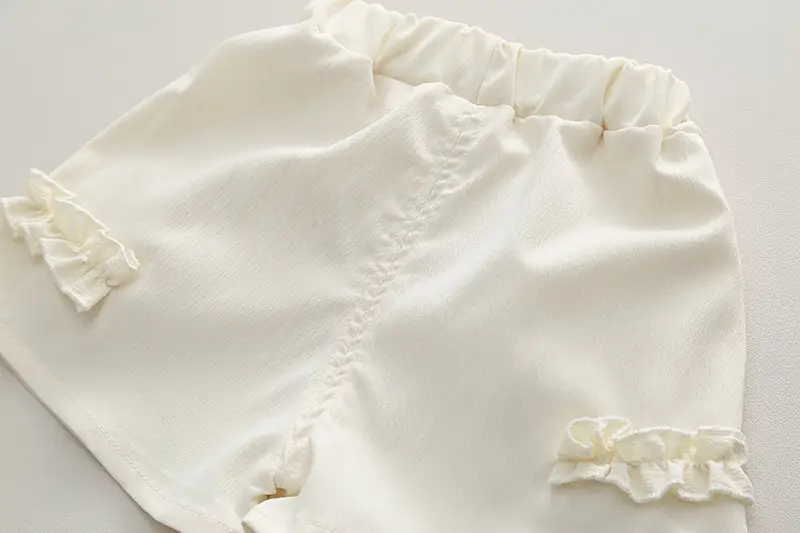 Girls' Pink & Cream Two-Piece Summer Suit — feature 38