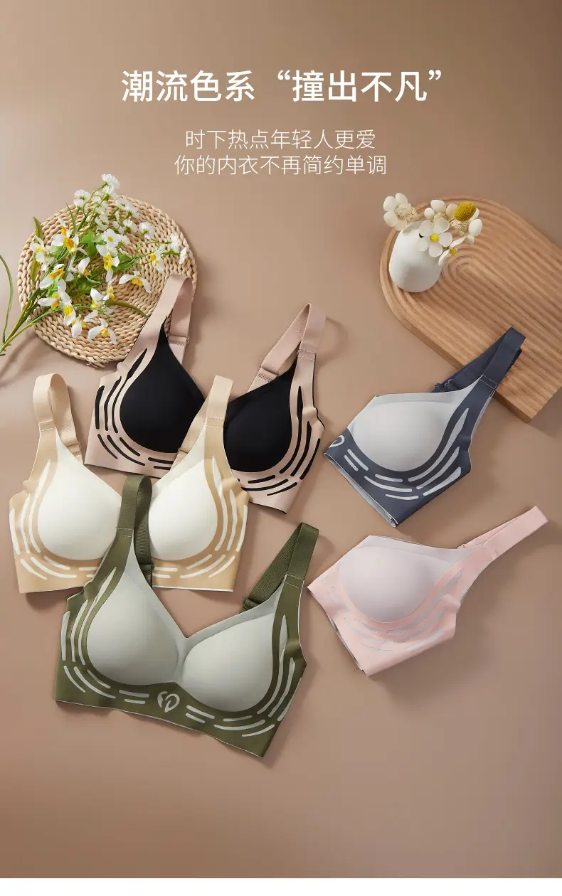 Cross-border Plus Size Soft Support Vest-style Bra — feature 16