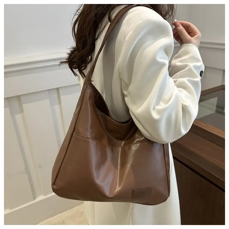 Brown Korean Style Shoulder Bag Large Capacity — feature 12