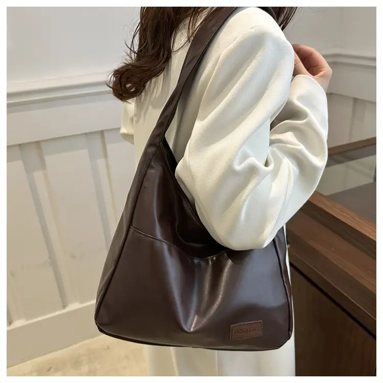 Brown Korean Style Shoulder Bag Large Capacity — feature 16