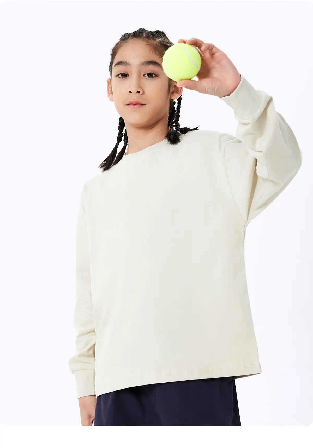Kids Long Sleeve T-Shirt Purple Black Set — feature 40