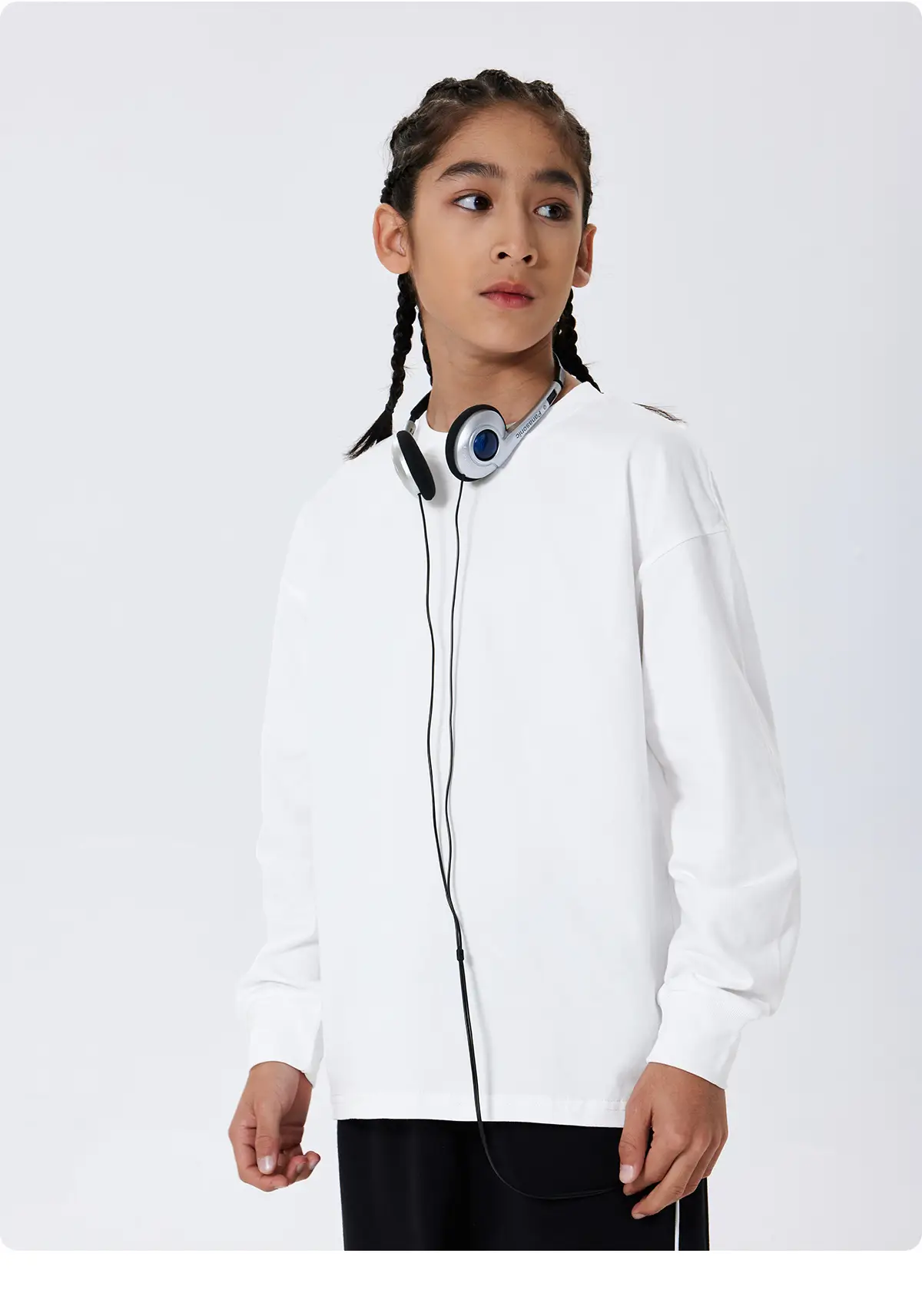 Kids Long Sleeve T-Shirt Purple Black Set — feature 54
