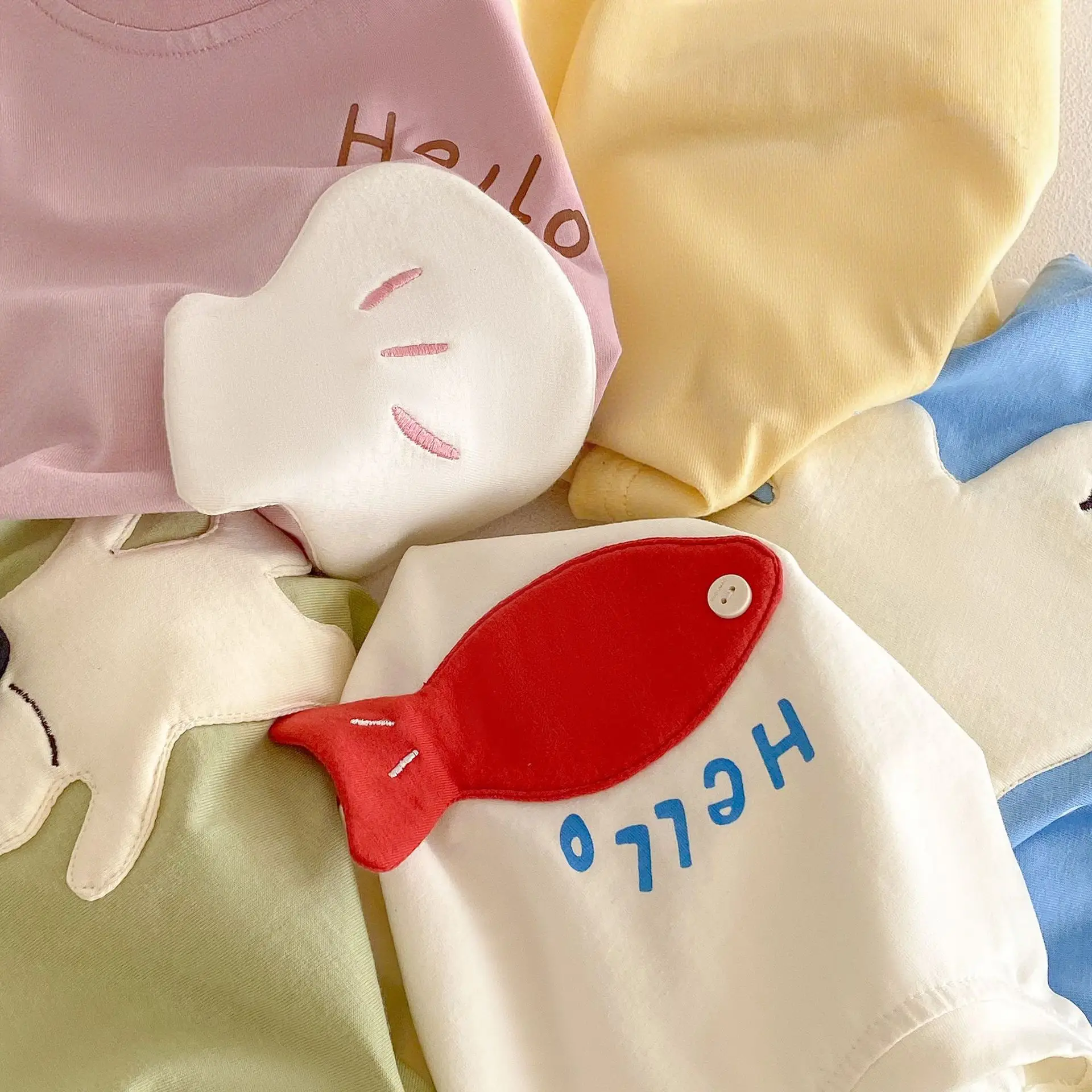 Children's 3D Elephant Patchwork T-Shirt Set - Image 9
