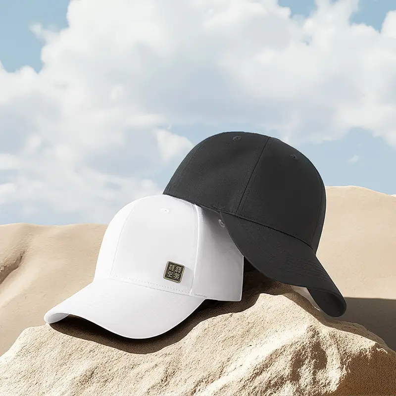 Men's Black Baseball Cap with Logo - Image 4