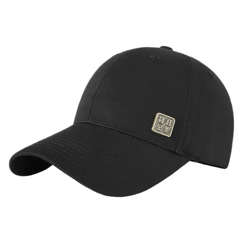 Men's Black Baseball Cap with Logo - Image 7