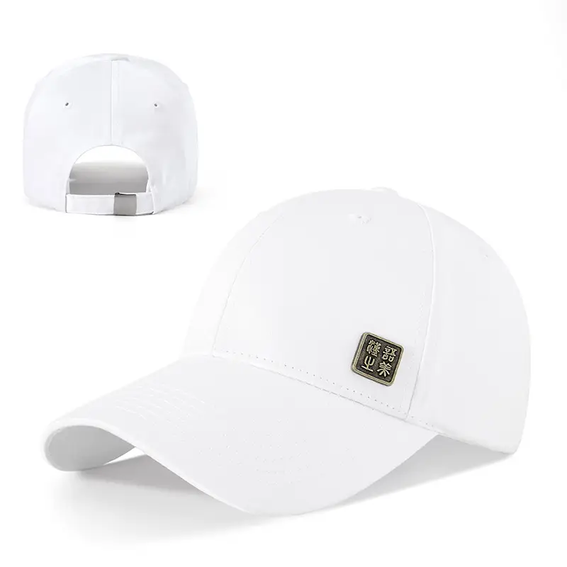 Men's Black Baseball Cap with Logo - Image 2