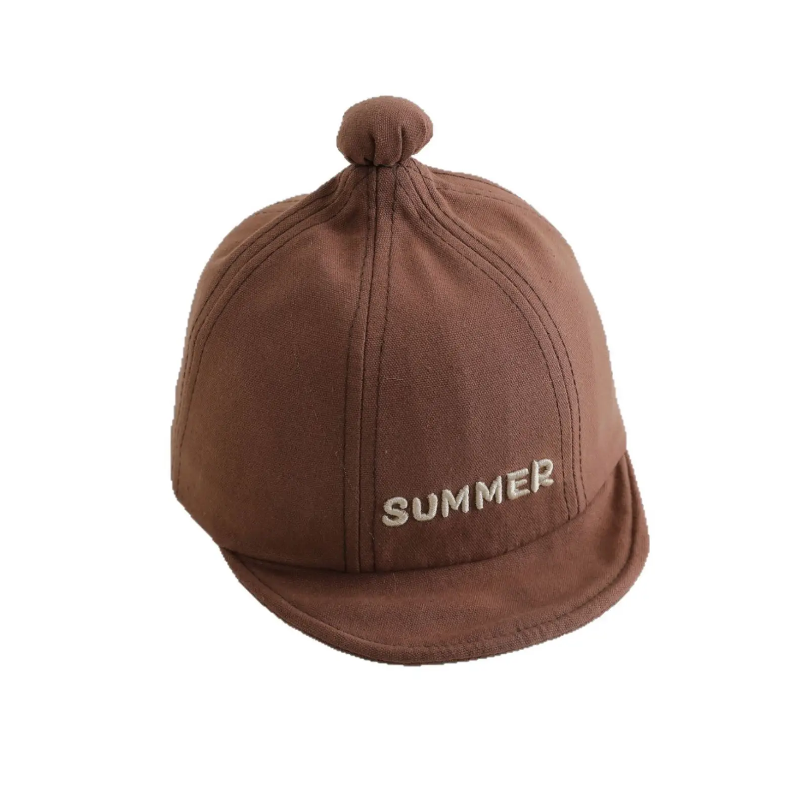 Brown Summer Cap for Boys Girls Brown - Image 11