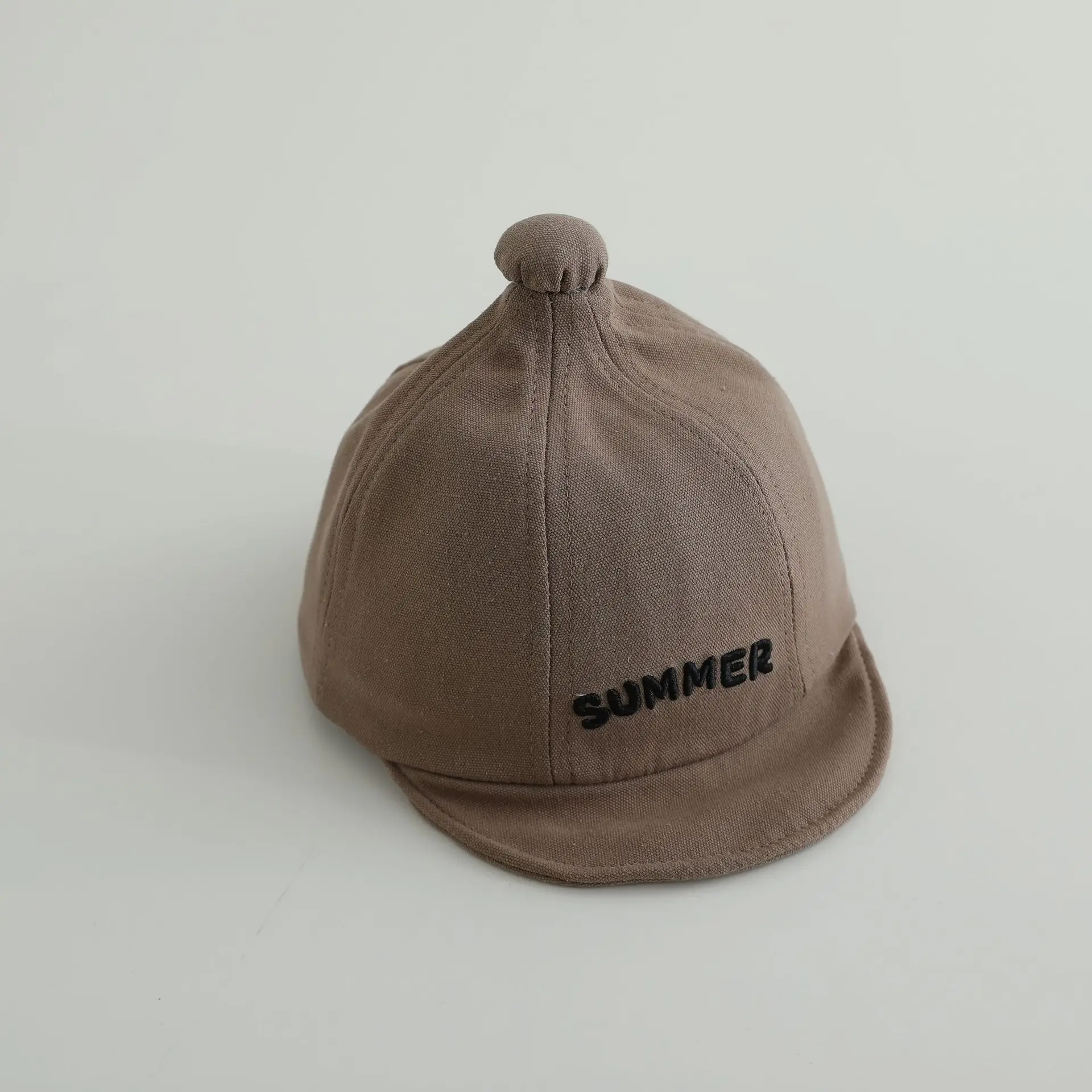 Brown Summer Cap for Boys Girls Brown — feature 11