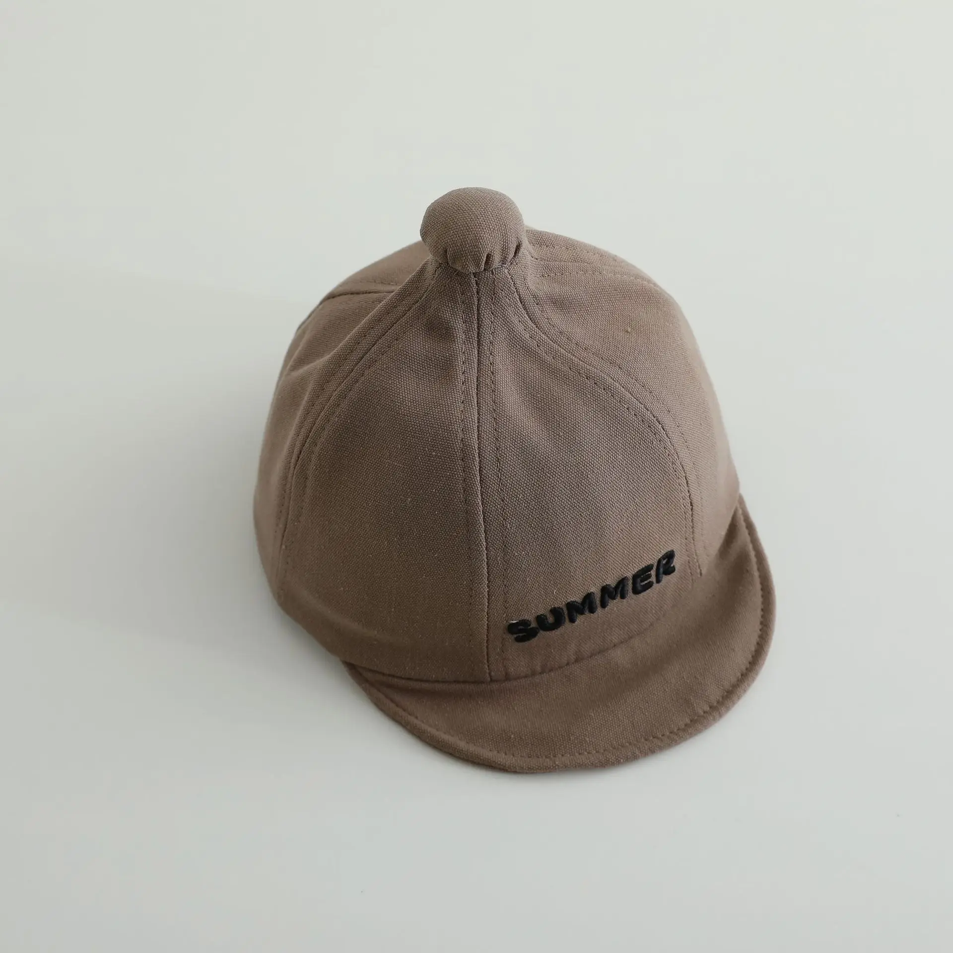 Brown Summer Cap for Boys Girls Brown — feature 13