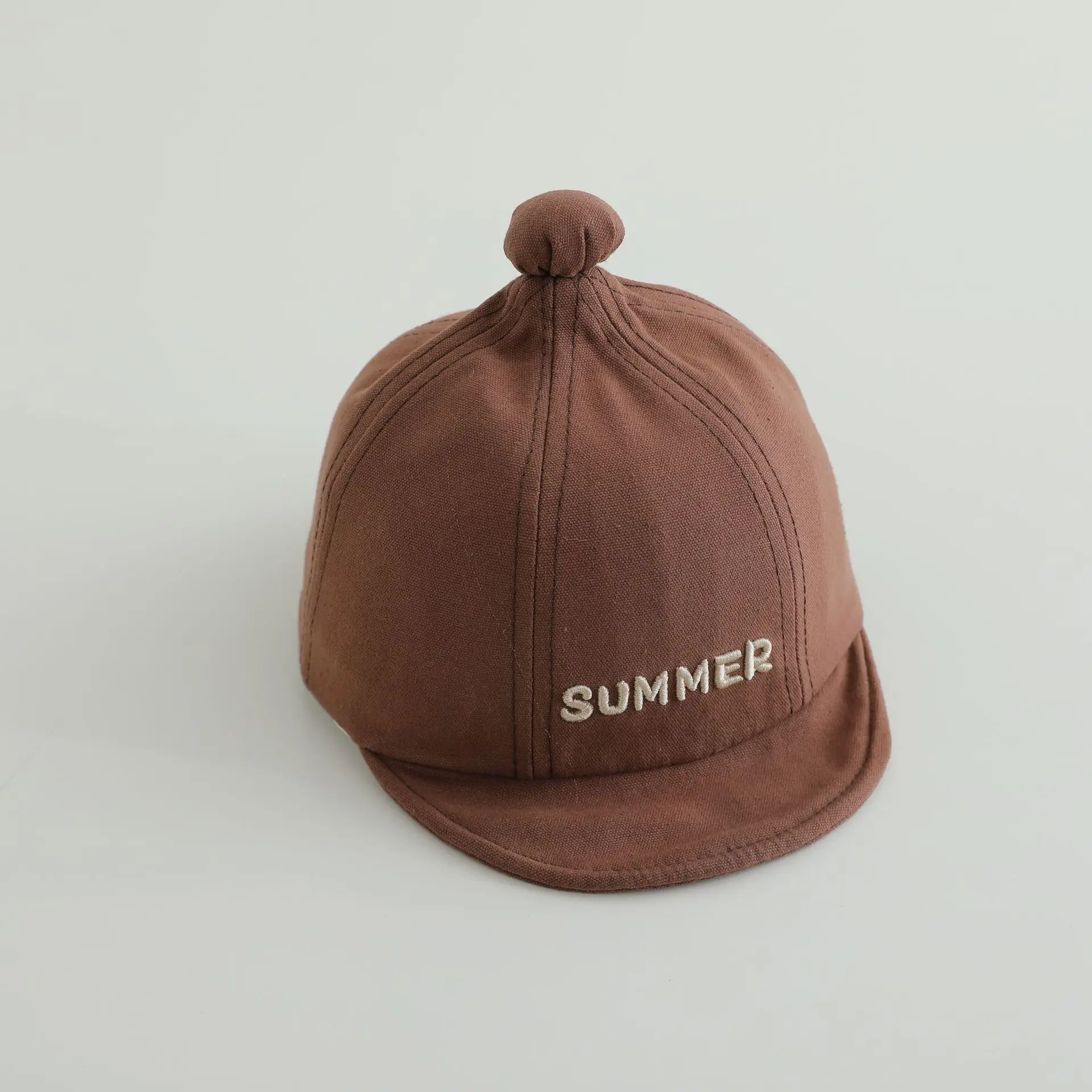 Brown Summer Cap for Boys Girls Brown - Image 2