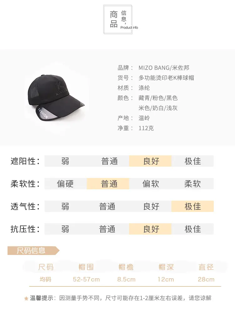 Men Black Mesh Baseball Cap with Sunglasses — feature 18