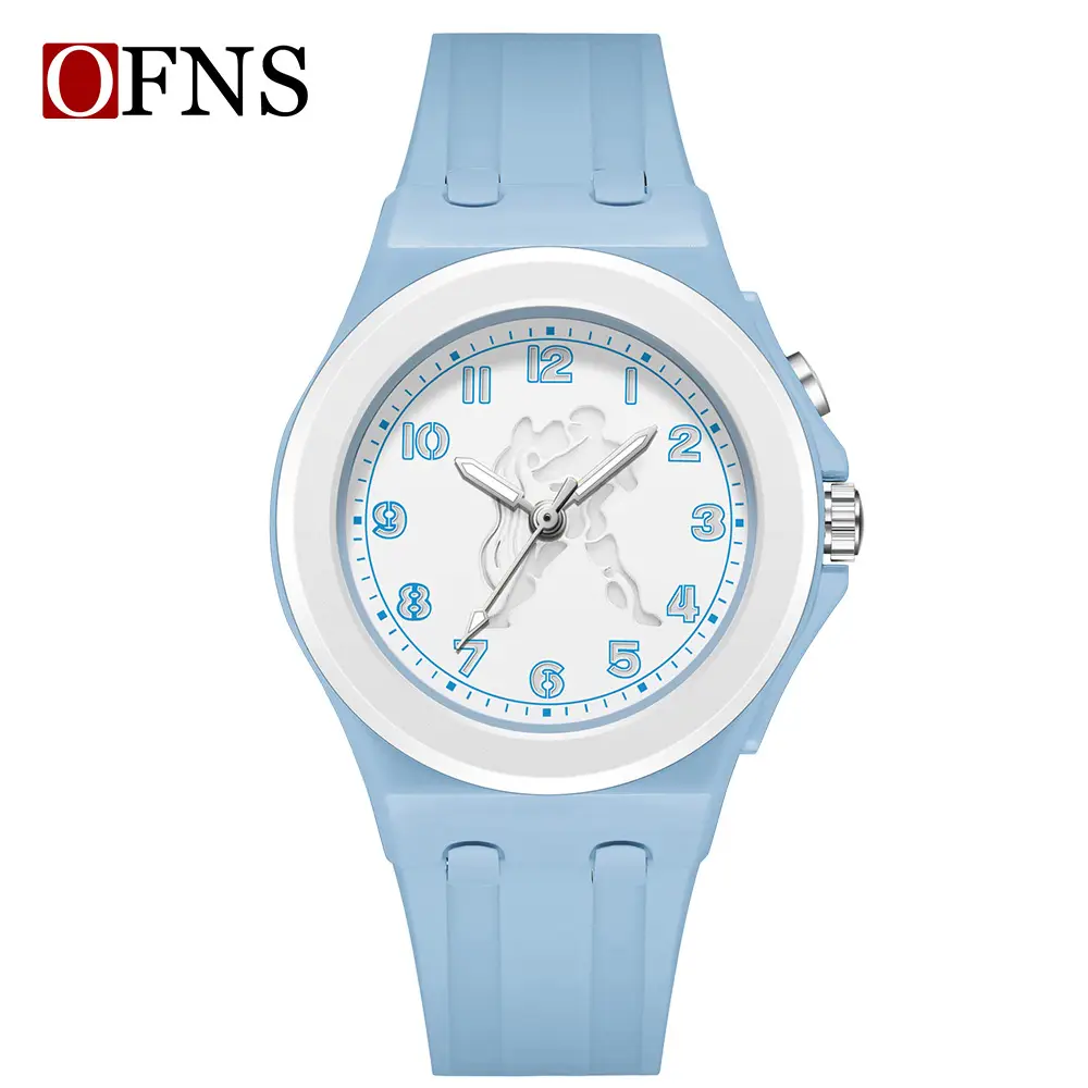 O'Fani Explosive Constellation Quartz Watch Red Strap - Image 4