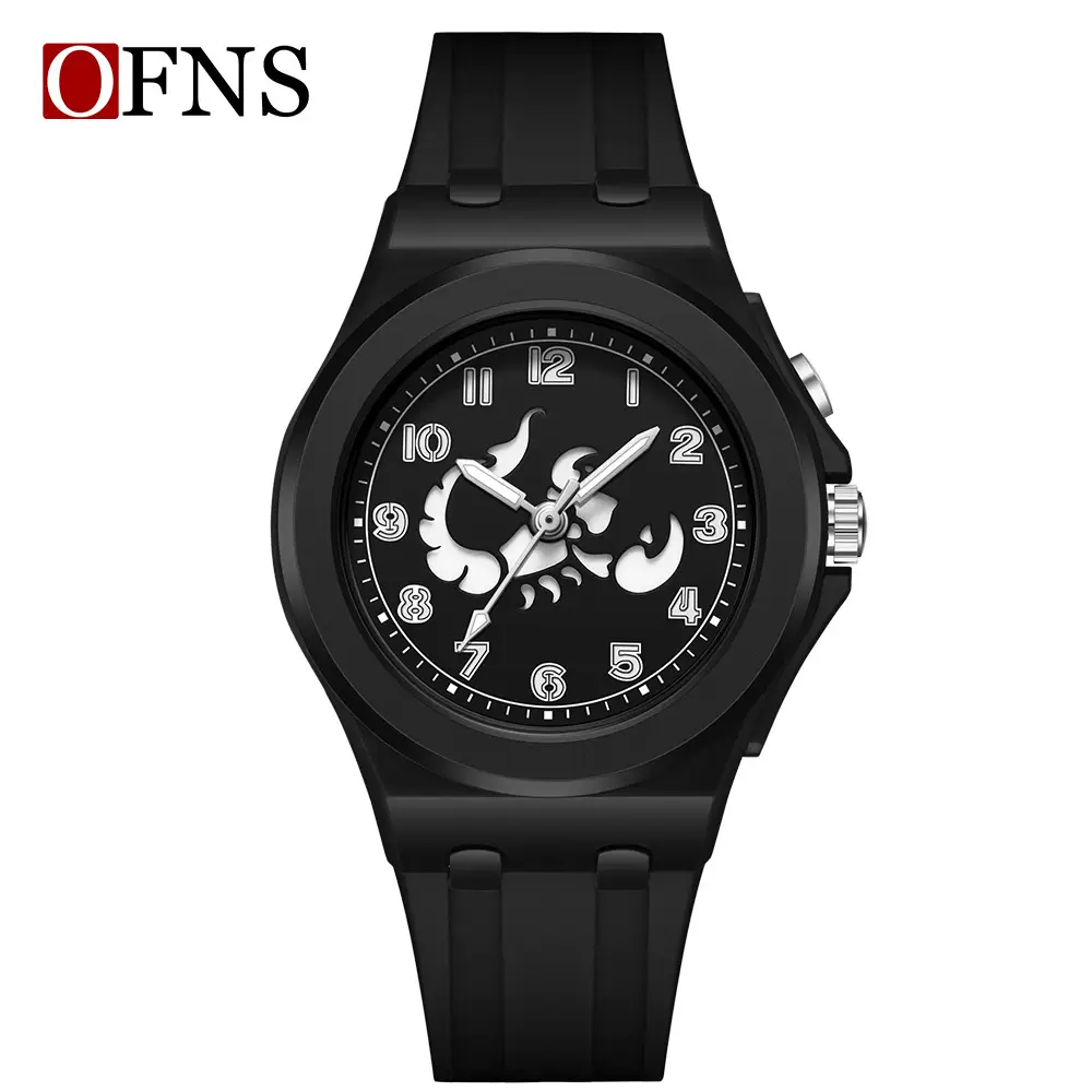 O'Fani Explosive Constellation Quartz Watch Red Strap - Image 5