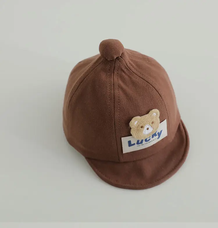 Baby "Lucky" Bear Cap Black Spring Autumn — feature 7