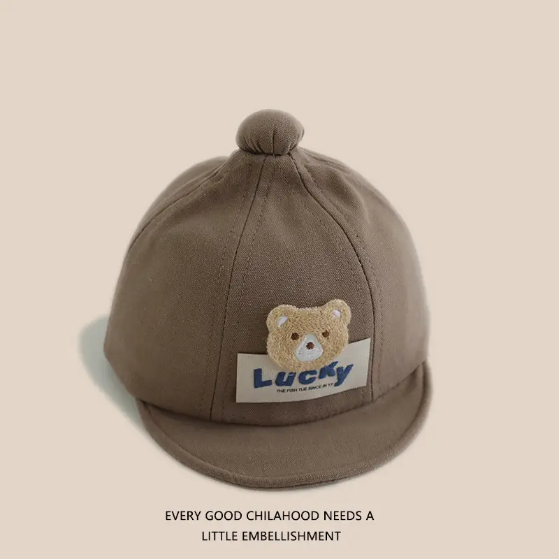 Baby "Lucky" Bear Cap Black Spring Autumn - Image 5