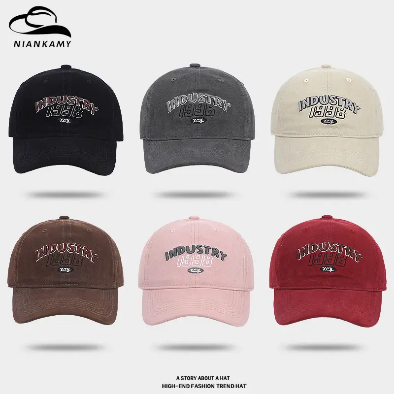 Pink Vintage Letter Embroidered Baseball Cap for Women & Men - Image 7