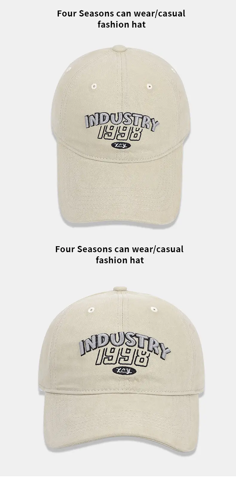 Pink Vintage Letter Embroidered Baseball Cap for Women & Men — feature 12