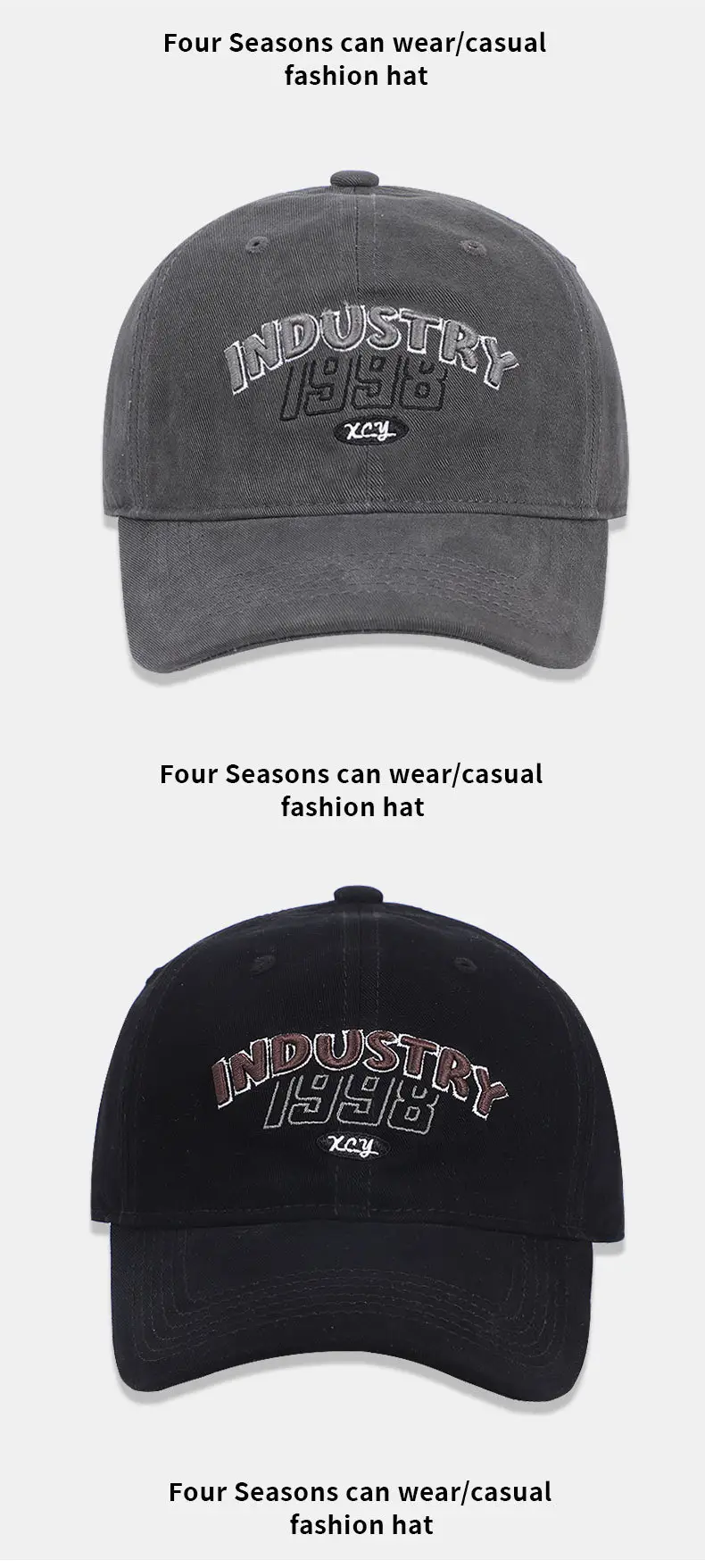 Pink Vintage Letter Embroidered Baseball Cap for Women & Men — feature 14