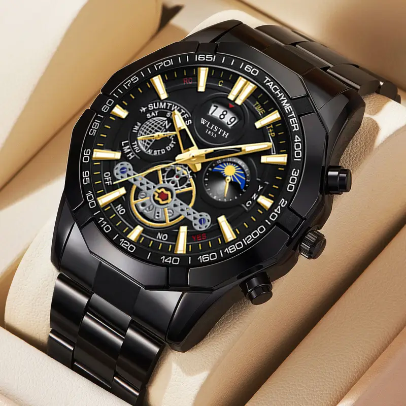 Men's Swiss Quartz Chronograph Watch with Luminous Dial - Image 8