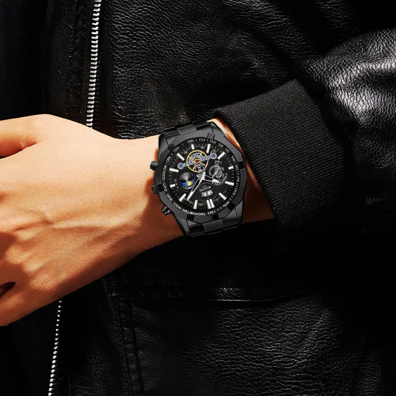 Men's Swiss Quartz Chronograph Watch with Luminous Dial - Image 9