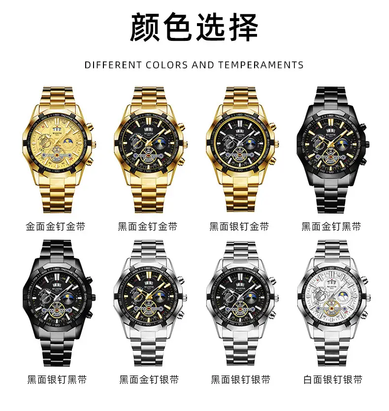 Men's Swiss Quartz Chronograph Watch with Luminous Dial — feature 8