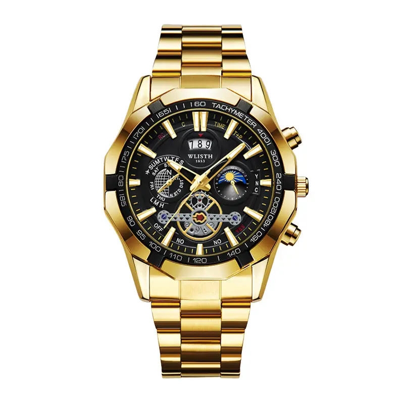 Men's Swiss Quartz Chronograph Watch with Luminous Dial - Image 2