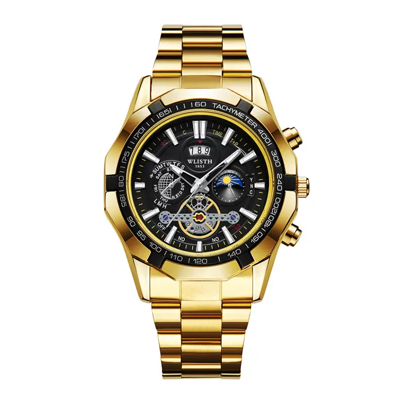Men's Swiss Quartz Chronograph Watch with Luminous Dial - Image 3