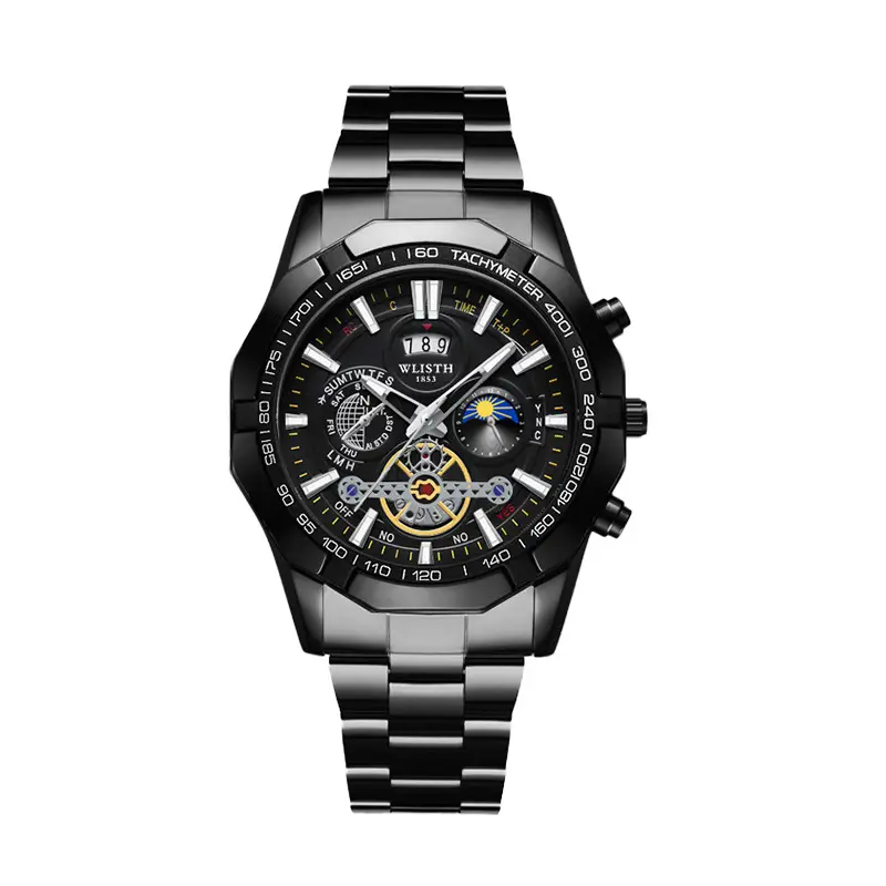 Men's Swiss Quartz Chronograph Watch with Luminous Dial - Image 4