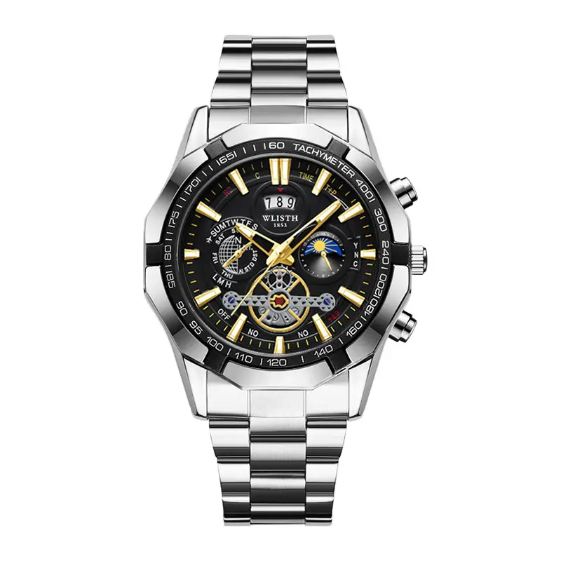 Men's Swiss Quartz Chronograph Watch with Luminous Dial - Image 5