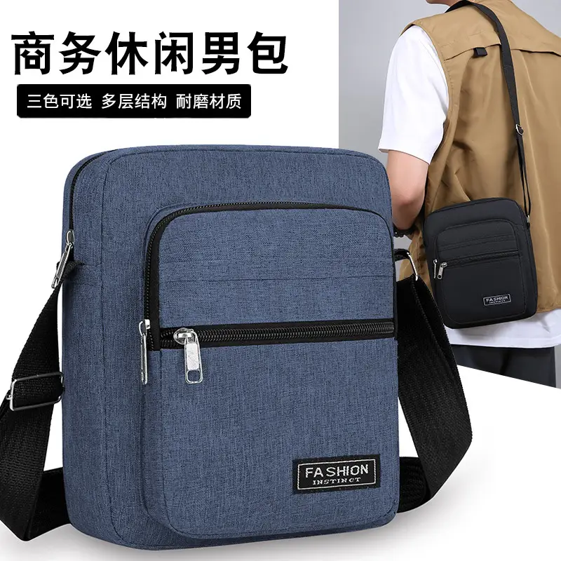 Men's Nylon Shoulder Bag 20W 10EM/OEM - Image 4