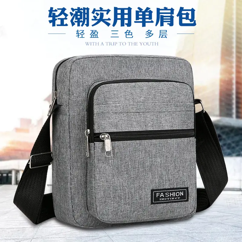 Men's Nylon Shoulder Bag 20W 10EM/OEM - Image 6