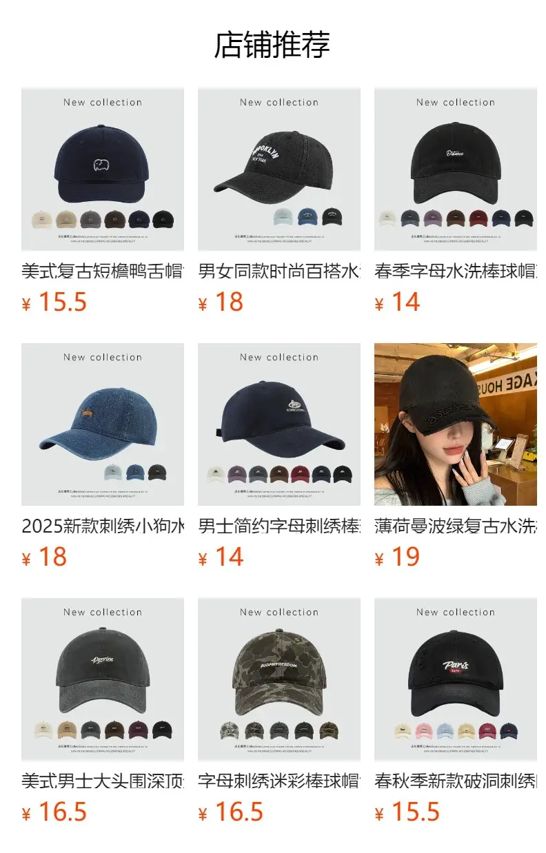 Korean Style Elephant Embroidered Baseball Cap for Women — feature 1