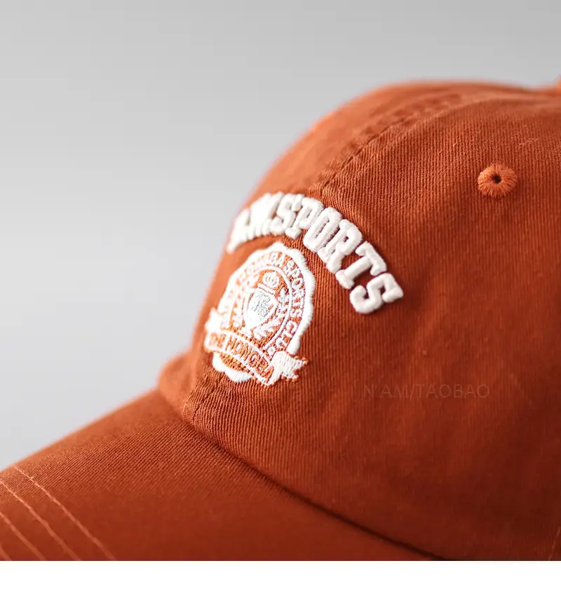 Black American Baseball Cap with Embroidered Logo for Men Women — feature 10