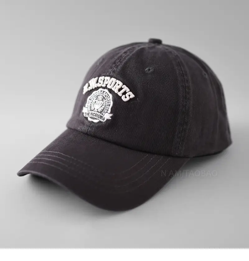 Black American Baseball Cap with Embroidered Logo for Men Women - Image 6