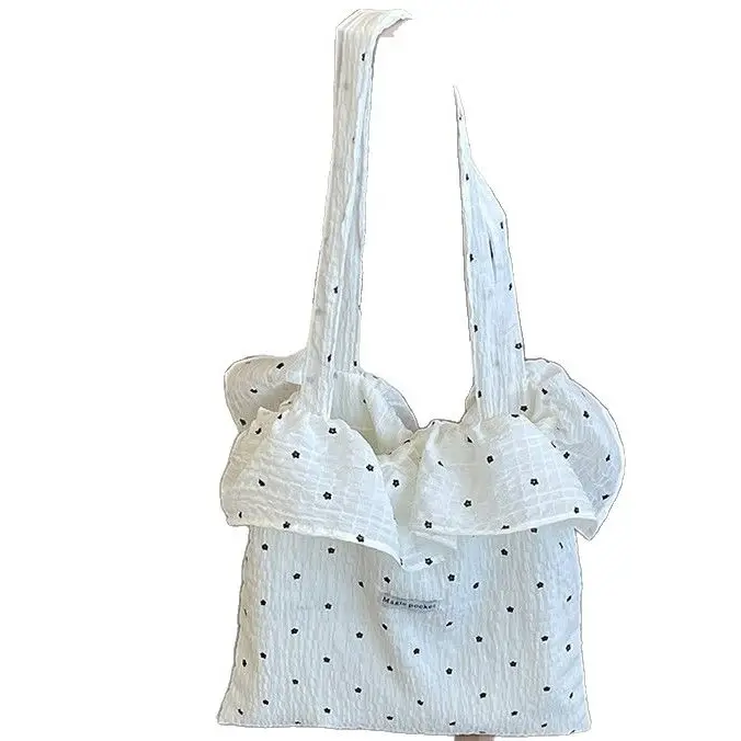 Fairy Style Ruffled Mesh Shoulder Bag Women Large Capacity - Image 14