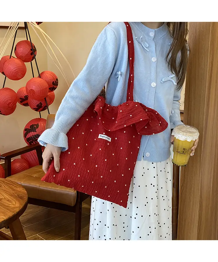Fairy Style Ruffled Mesh Shoulder Bag Women Large Capacity — feature 19