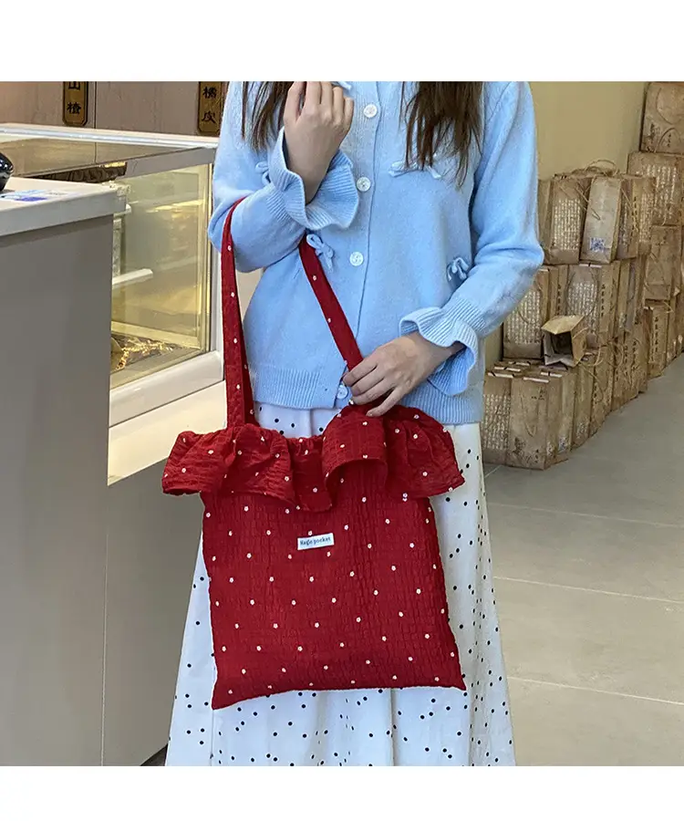Fairy Style Ruffled Mesh Shoulder Bag Women Large Capacity — feature 24