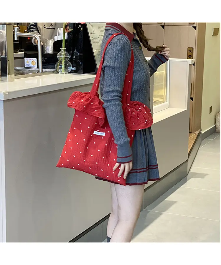 Fairy Style Ruffled Mesh Shoulder Bag Women Large Capacity — feature 29