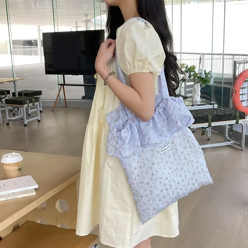 Fairy Style Ruffled Mesh Shoulder Bag Women Large Capacity — feature 44