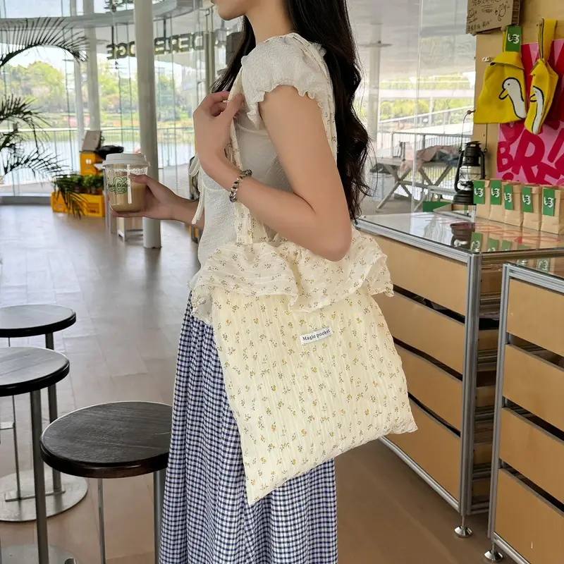 Fairy Style Ruffled Mesh Shoulder Bag Women Large Capacity — feature 46