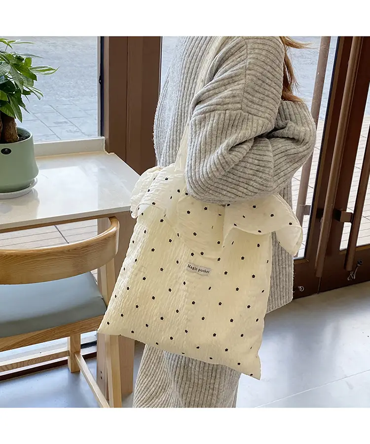 Fairy Style Ruffled Mesh Shoulder Bag Women Large Capacity — feature 8