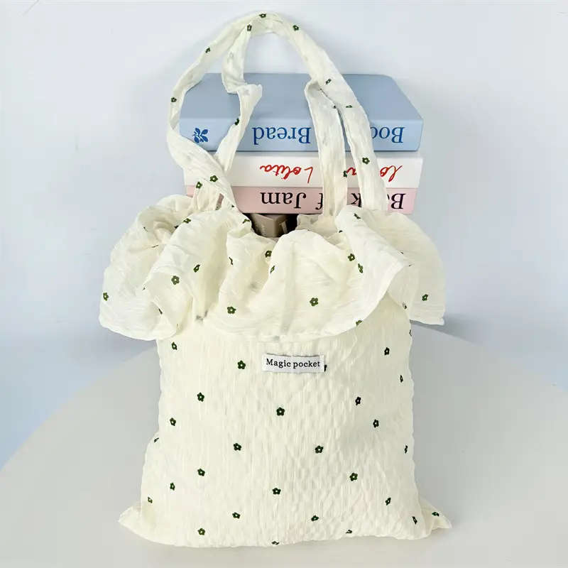 Fairy Style Ruffled Mesh Shoulder Bag Women Large Capacity - Image 9