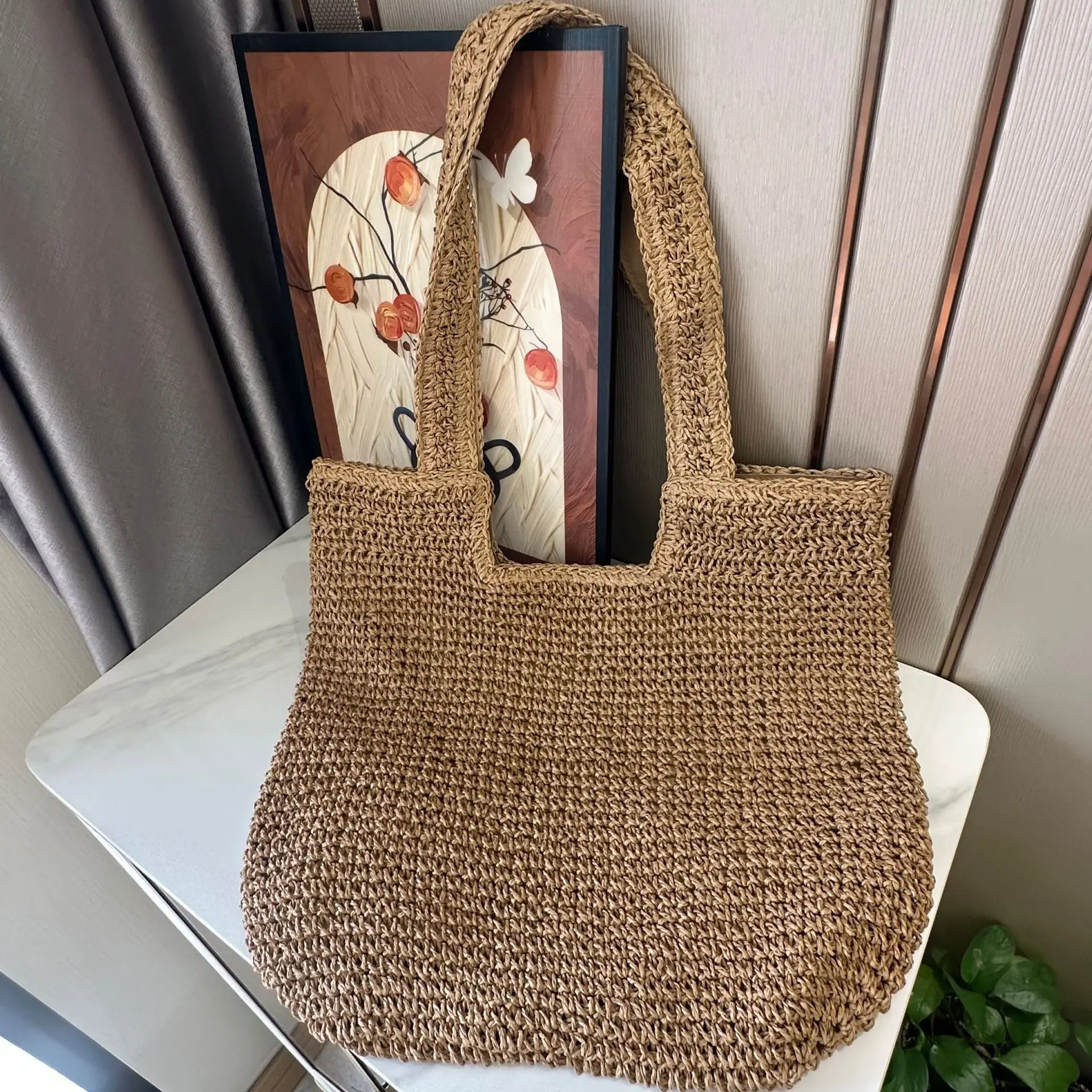 New Large Capacity Woven Straw Bag for Women