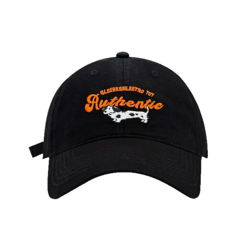 Women Baseball Cap Red Dalmatian Embroidered