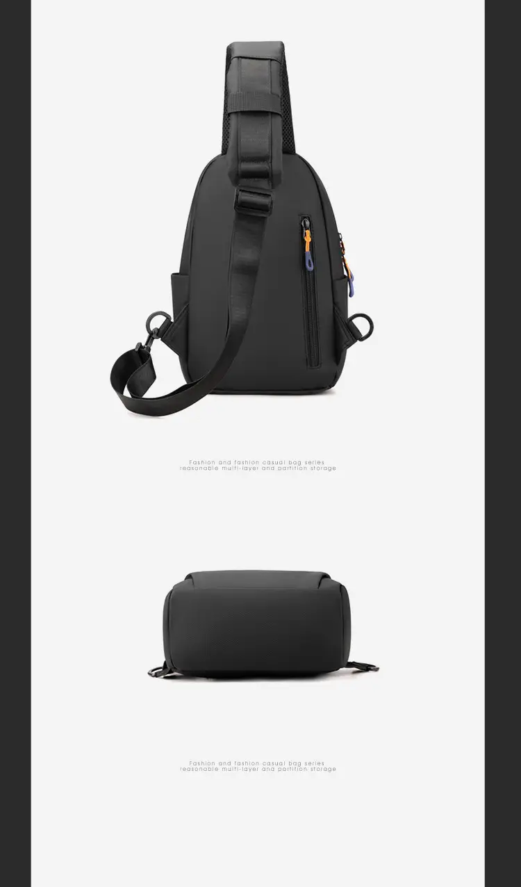 Men's Grey Multi-Color Business Shoulder Bag Large Capacity — feature 21