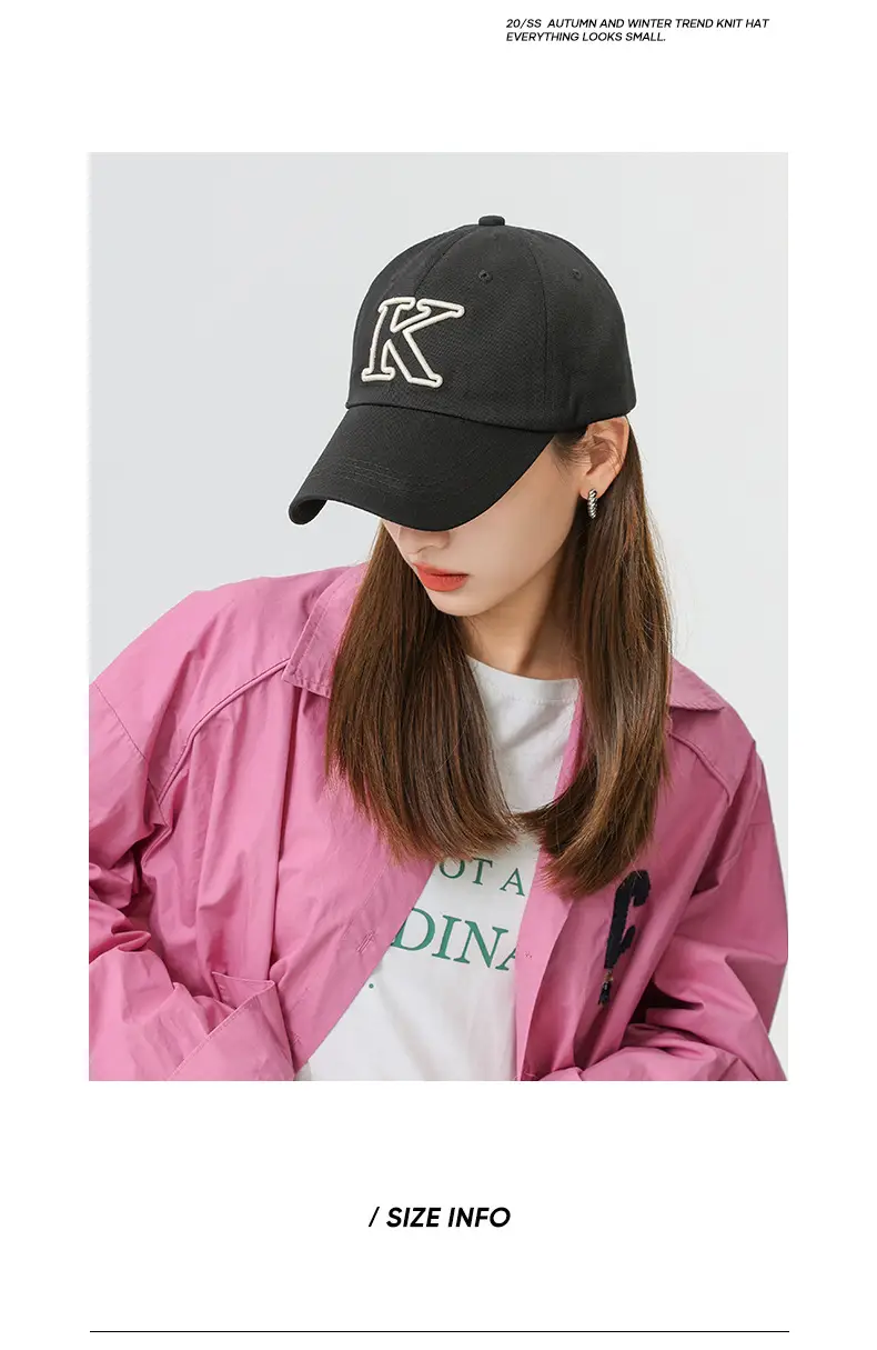 Brown Korean Embroidered Baseball Cap for Men Women — feature 23