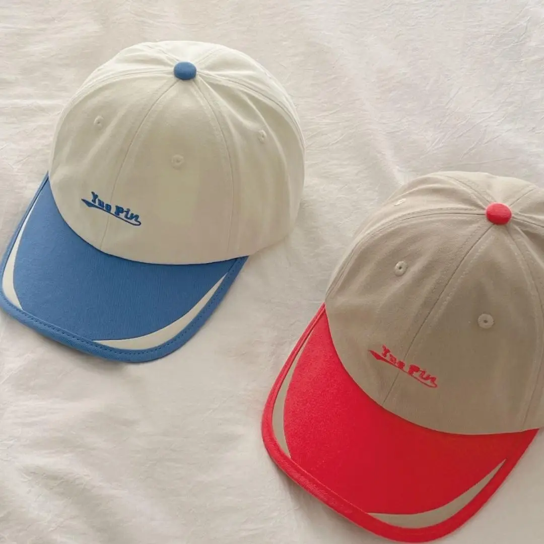 Kids Baseball Cap Red Blue White Spring Autumn - Image 5
