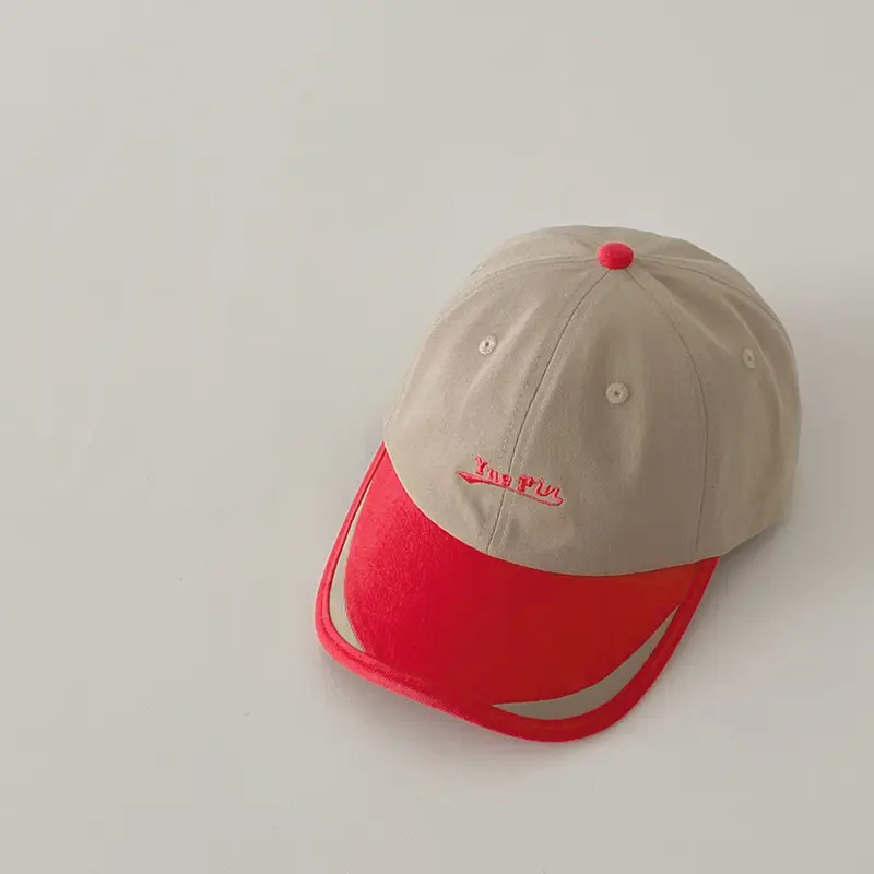 Kids Baseball Cap Red Blue White Spring Autumn - Image 6