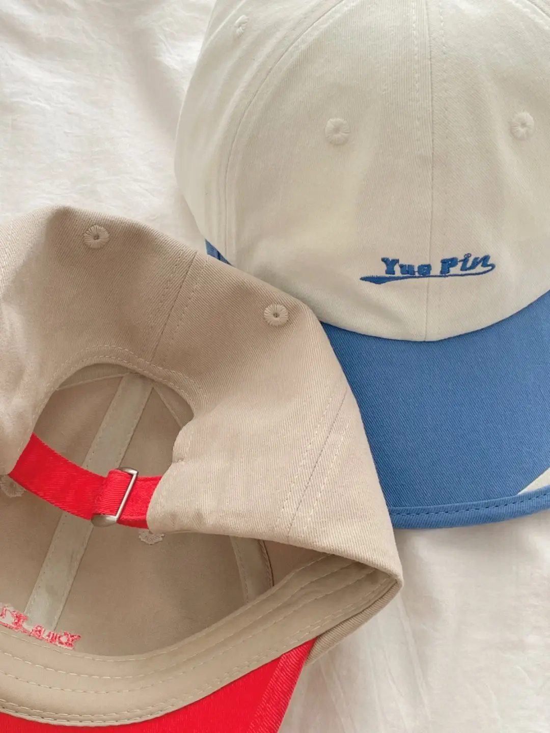 Kids Baseball Cap Red Blue White Spring Autumn — feature 12